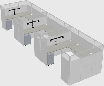 Cabine en u