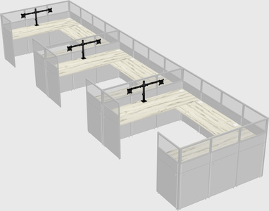 Cabine en u
