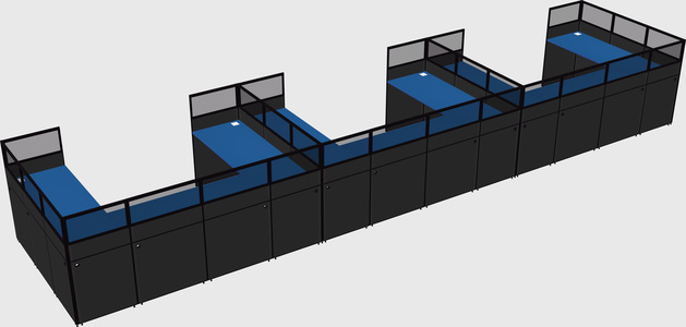 Cabine en u