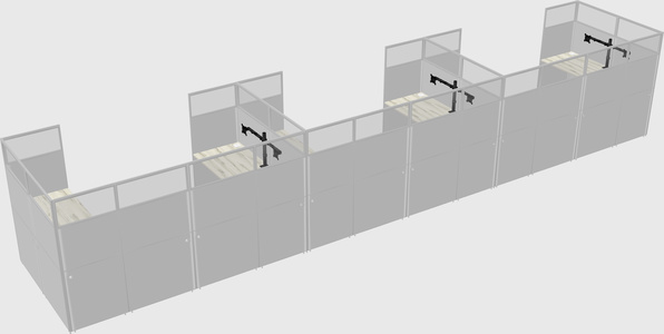 Cabine en u