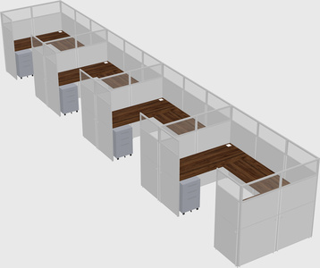 Cabine en u