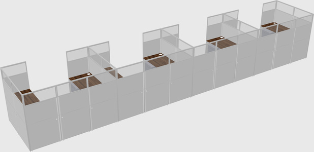 Cabine en u