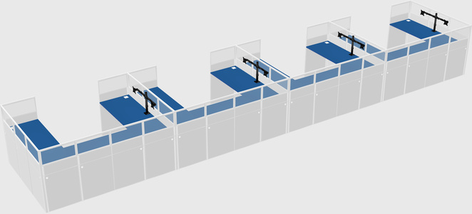 Cabine en u
