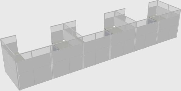Cabine en u