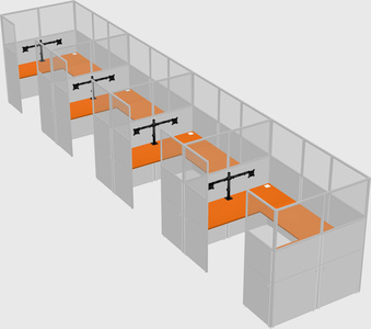 Cabine en u