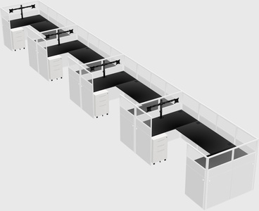 Cabine en u