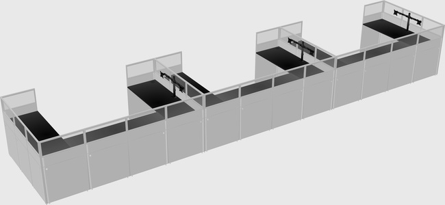 Cabine en u