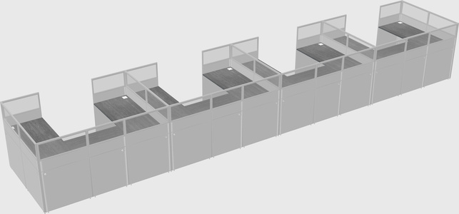 Cabine en u