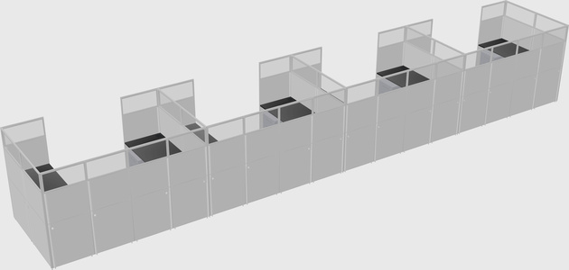 Cabine en u