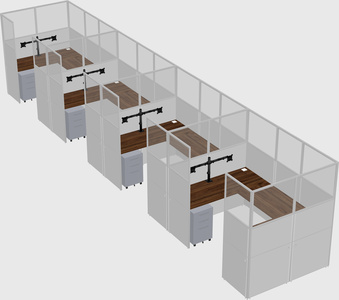 Cabine en u