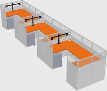 Cabine en u