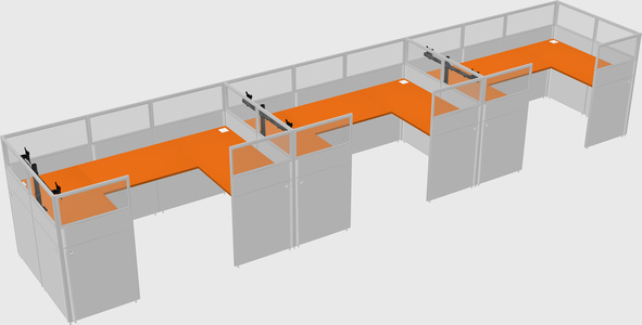 Cabine en u
