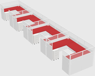 Cabine en u