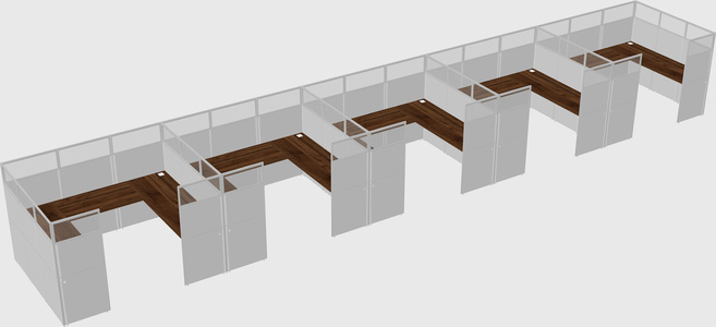 Cabine en u