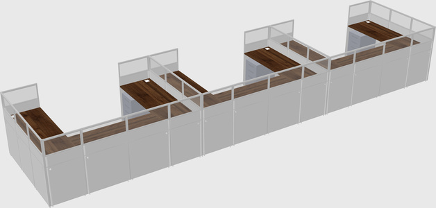 Cabine en u