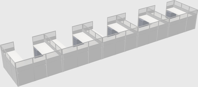 Cabine en u