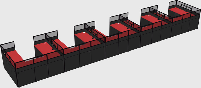 Cabine en u
