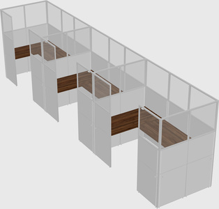 Cabine en u
