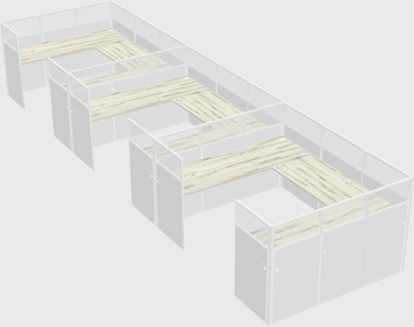 Cabine en u