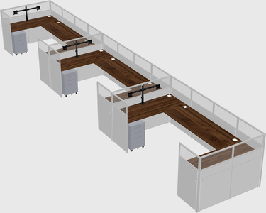 Cabine en u
