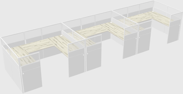 Cabine en u