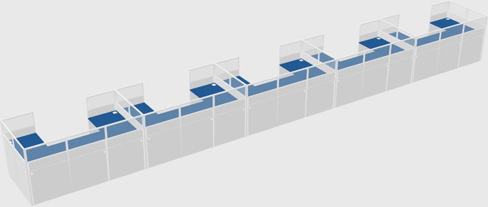 Cabine en u