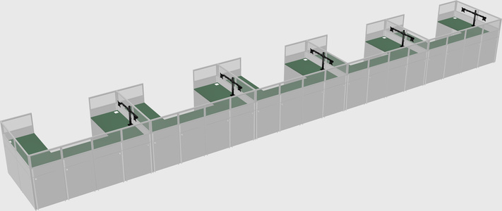 Cabine en u