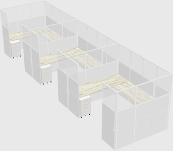 Cabine en u