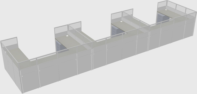 Cabine en u