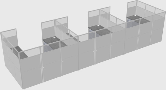 Cabine en u