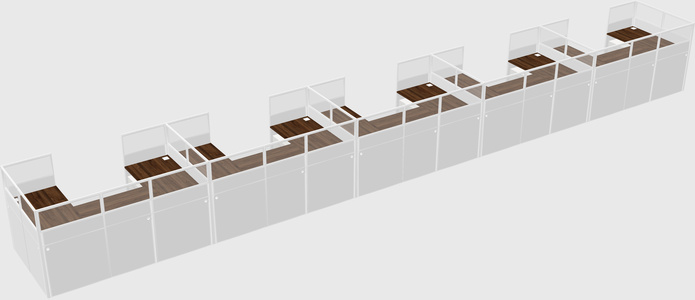 Cabine en u