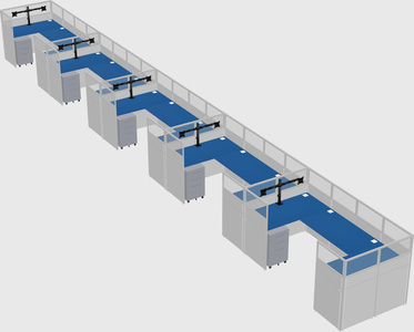 Cabine en u