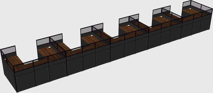 Cabine en u