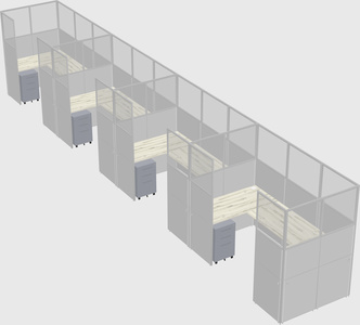 Cabine en u