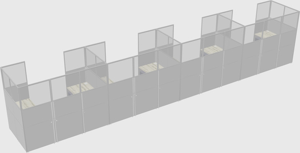 Cabine en u