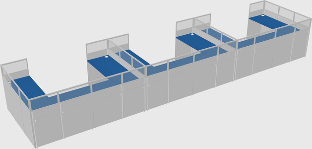 Cabine en u