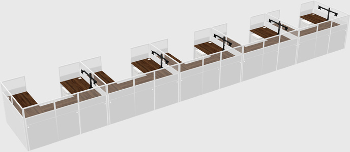 Cabine en u