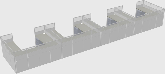 Cabine en u
