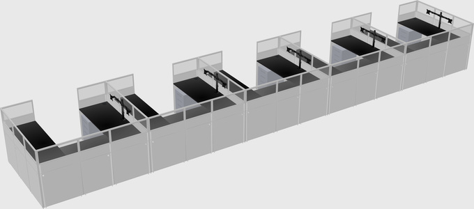 Cabine en u