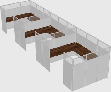 Cabine en u