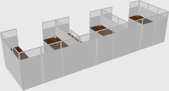 Cabine en u
