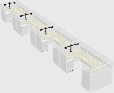 Cabine en u