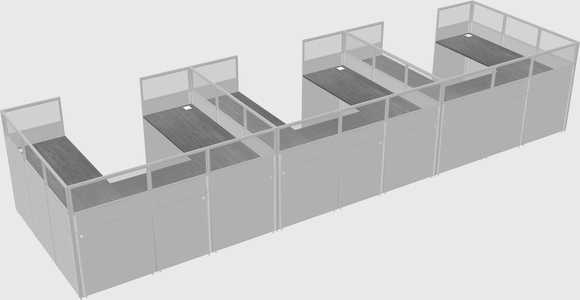 Cabine en u