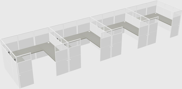 Cabine en u