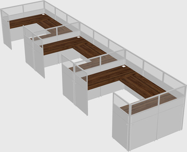 Cabine en u