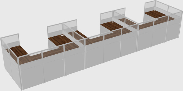 Cabine en u