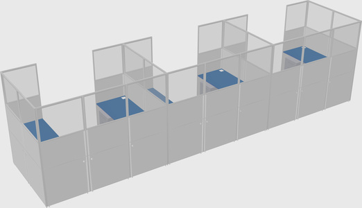 Cabine en u