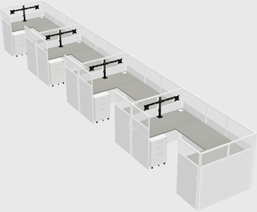 Cabine en u