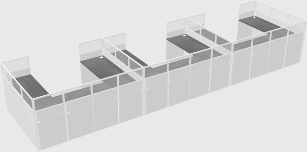 Cabine en u