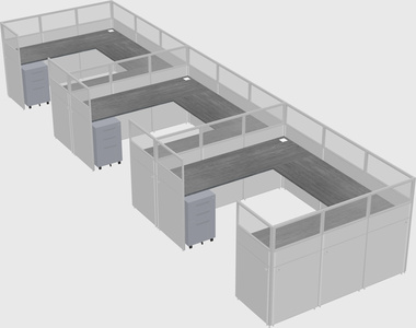 Cabine en u